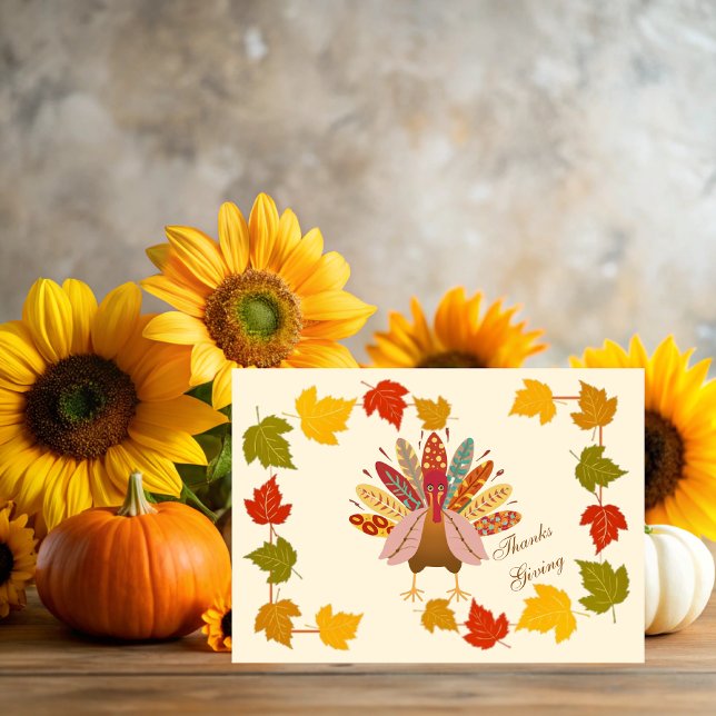 Cartão On Thanksgiving we wish you love (Criador carregado)