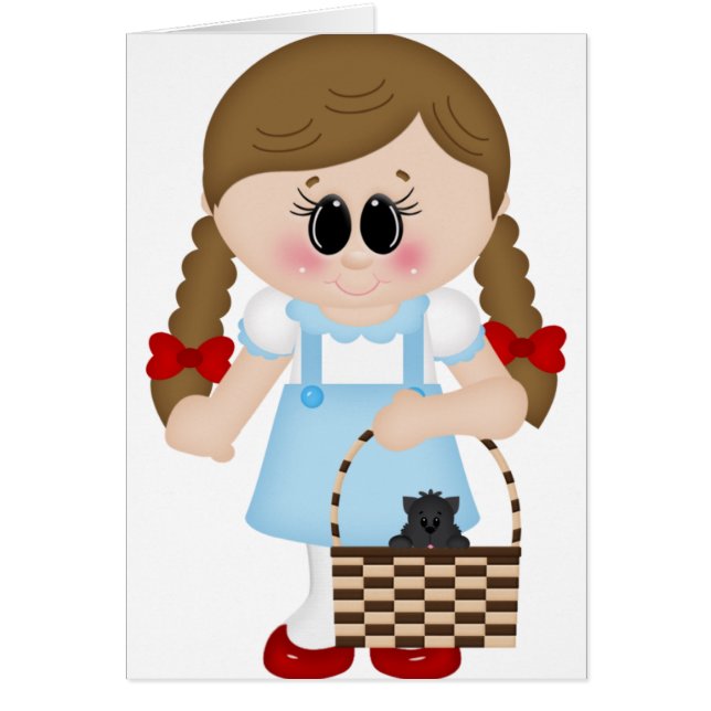 Cartão onça dorothy e Toto (Frente)