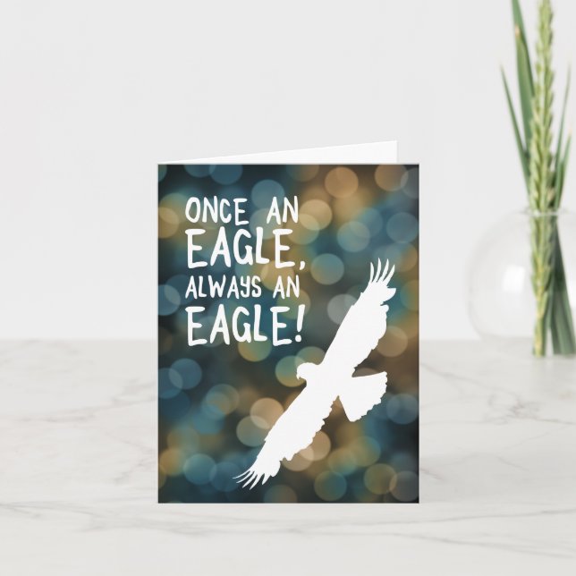 Cartão once an eagle always an eagle (Frente)