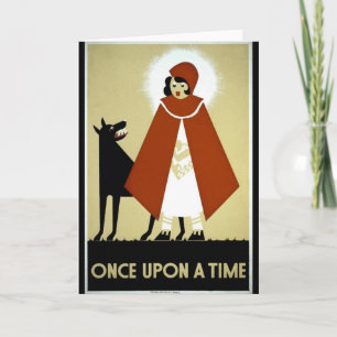 Cartão Once Upon a Time - WPA Poster -