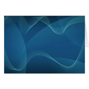 Cartão Onda azul e verde