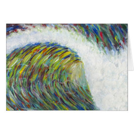 Cartão onda colorida