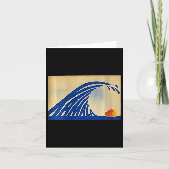 Cartão Onda Cuja Onda Azul De Wave Kamala Para Kamala Fu (Frente)