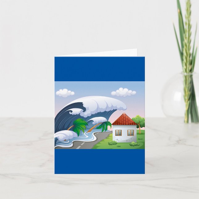 Cartão Onda de Tsunami (Criador carregado)