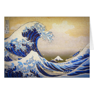 Cartão Onda vívida de Excelente por Hokusai