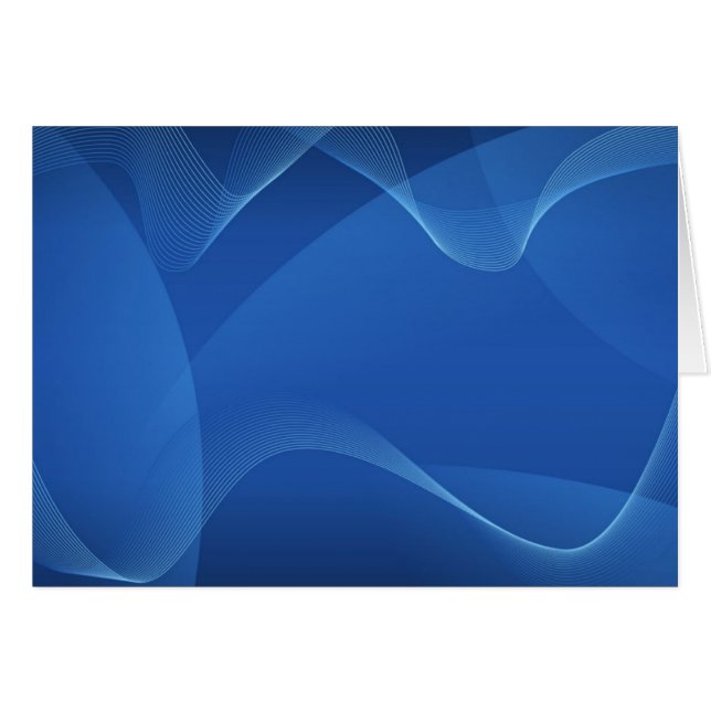 Cartão Ondas azuis (Frente Horizontal)