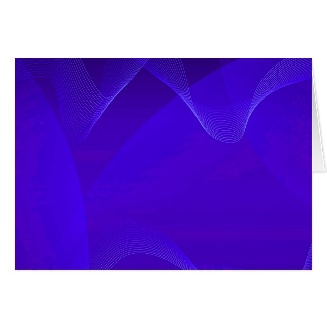 Cartão Ondas azuis I (Frente Horizontal)