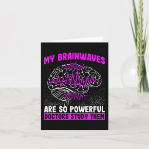 Cartão Ondas Cerebrais São Médicos Tão Poderosos Estudam 