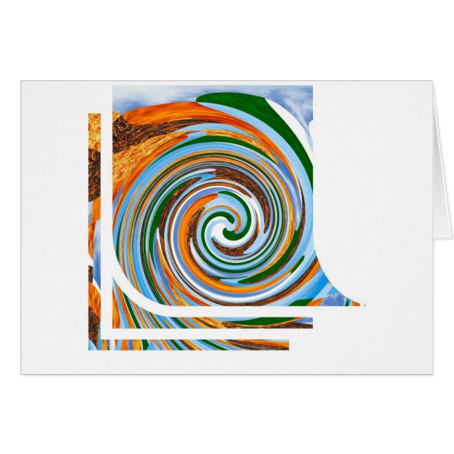 Cartão Ondas da revolução do furacão: Natureza Blaast (Frente Horizontal)