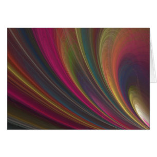 Cartão Ondas de areia macias coloridas