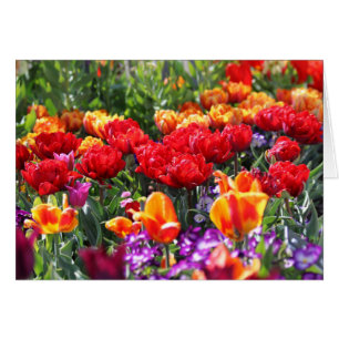 Cartão Ondas De Crimson Flóridas Falsas