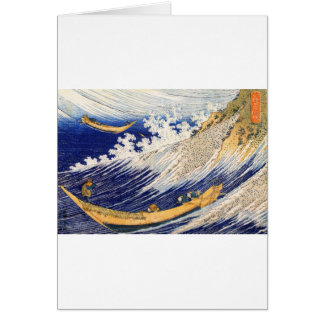 Cartão Ondas de oceano Hokusai
