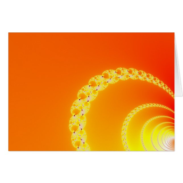 Cartão Ondas de Som Arte Fractal (Frente Horizontal)