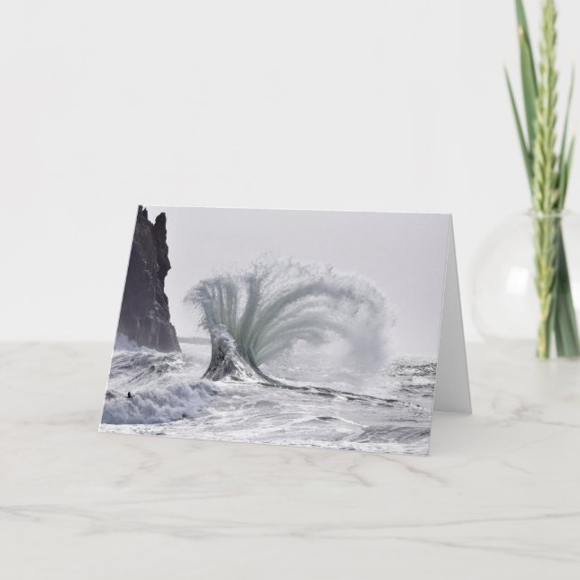 Cartão Ondas Epic em Cabo Desapontado, WA (Frente)