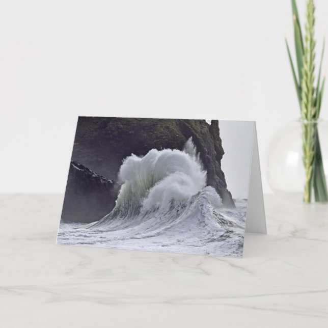 Cartão Ondas Epic em Cabo Desapontado, WA (Frente)