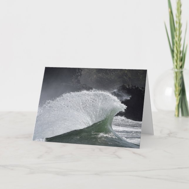 Cartão Ondas Epic em Cabo Desapontado, WA (Frente)