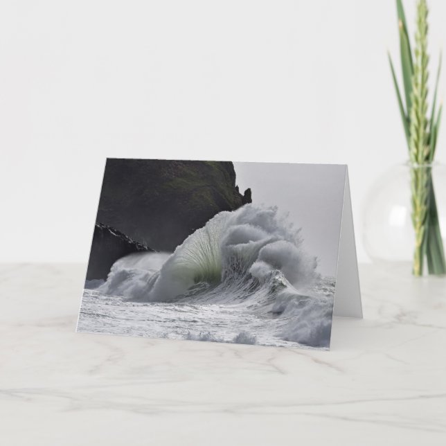 Cartão Ondas Epic em Cabo Desapontado, WA (Frente)