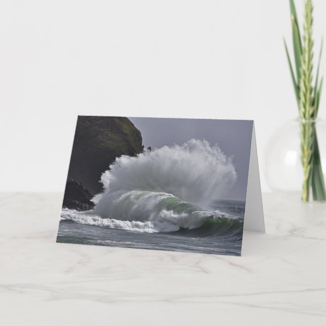 Cartão Ondas Epic em Cabo Desapontado, WA (Frente)