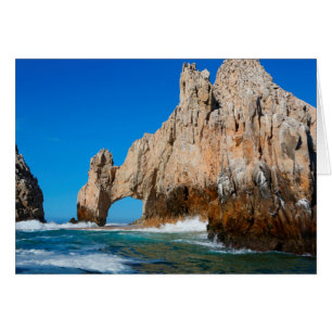 Cartão Ondas que espirram na praia