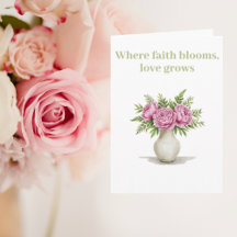 Onde a fé floresce o amor cresce
