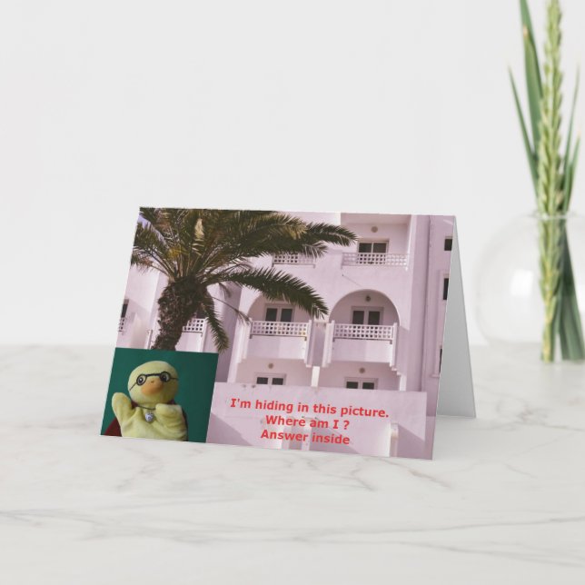 Cartão Onde estou?  #1 (Frente)