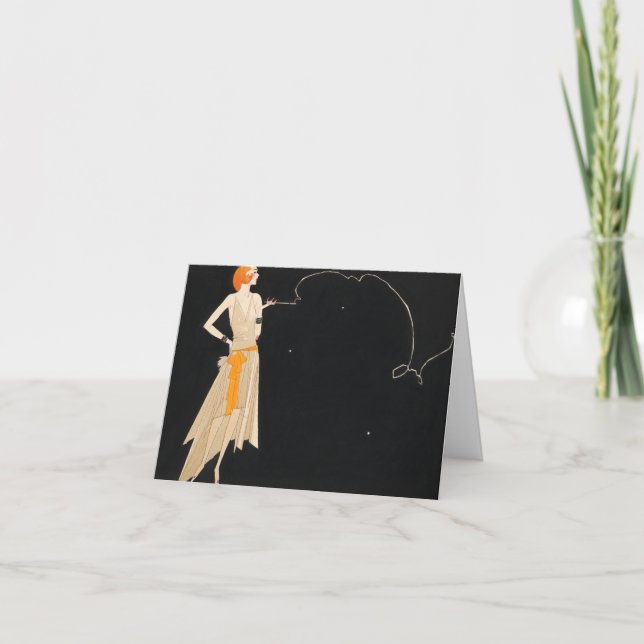 Cartão "Onde há fumaça há fogo" Vazio (Frente)