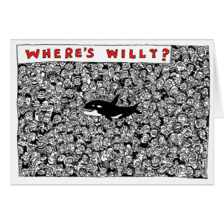 Cartão Onde são os desenhos animados de Willy por Sam