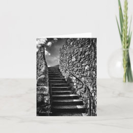 Cartão Onde seus passos levam o vazio