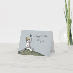 Cartão Onde Vivem os Monstros   Feliz Aniversário