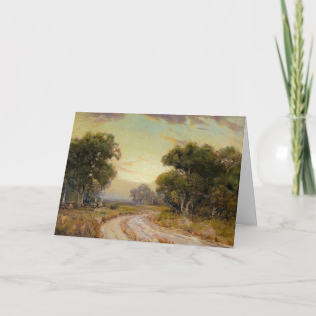 Cartão Onderdonk - Noite perto de Jackson, Sudoeste do Te (Frente)