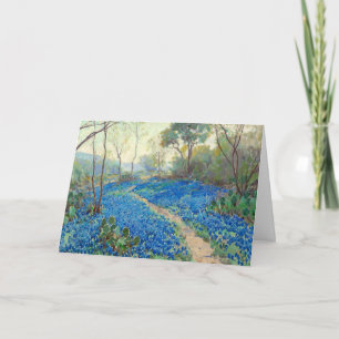 Cartão Onderdonk - Uma encosta de Bluebonnets - Texas