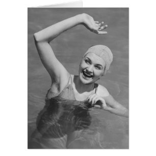 Cartão Ondulação da mulher