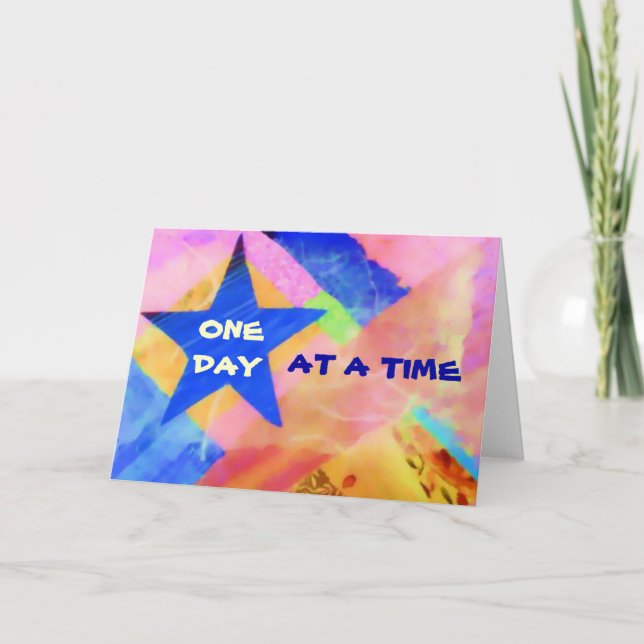 Cartão One Day at a Time "Blue Star" card (Frente)