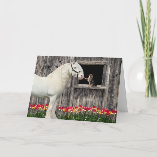 Cartão "One Spring Morning" Greeting Card (Frente)