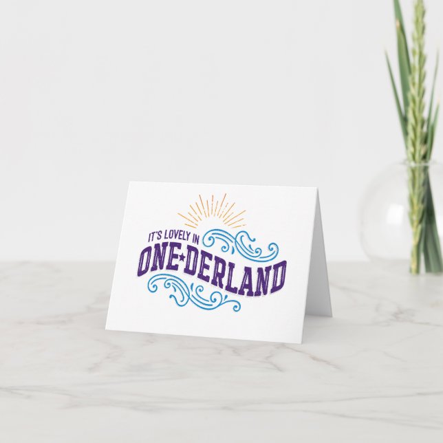 Cartão Onederland is Lovely Notecard (Frente)