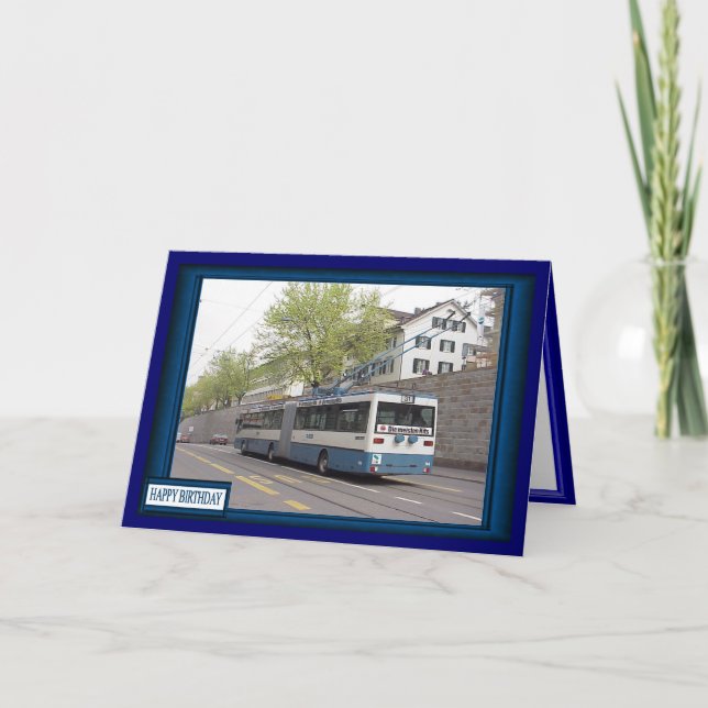 Cartão Ônibus do trolley Lucerne (Frente)