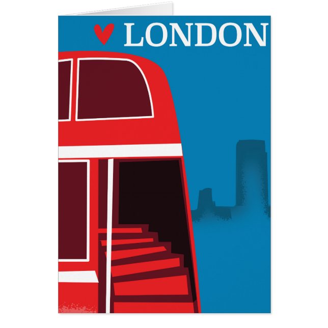 Cartão Ônibus Vermelho de Londres (Frente)