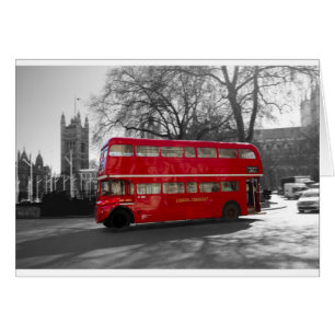 Cartão Ônibus vermelho de Londres Routemaster