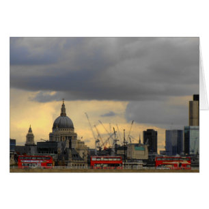 Cartão Ônibus vermelhos de Londres