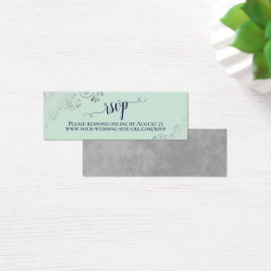 Cartão Online RSVP de Casamento de Marinhos e Min