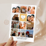 Cartão Onze Fotografias Collage Melhor Amigo Feliz Aniver<br><div class="desc">Crie seu próprio design com várias fotos do seu amigo.</div>