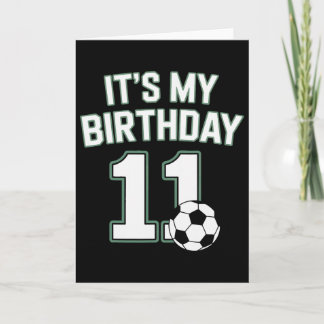 Cartão Onze Futebol É Meu Aniversário 11 Jovens Jogadores