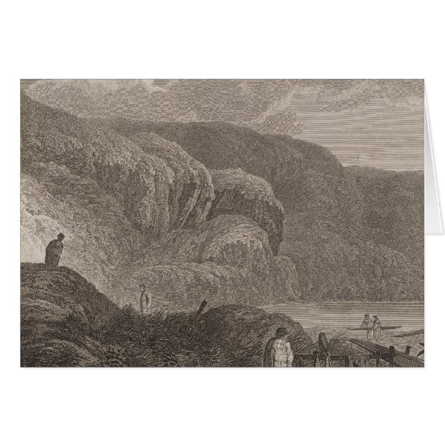 Cartão Oonalashka nativos, Alasca (Frente Horizontal)