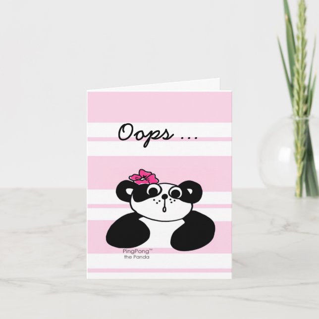 CARTÃO OOPS ... EU SINTO MUITO (Frente)