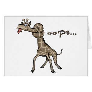Cartão Oops… Girafa
