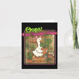 Cartão Opa! peguei outra planta humor engraçado de jardin