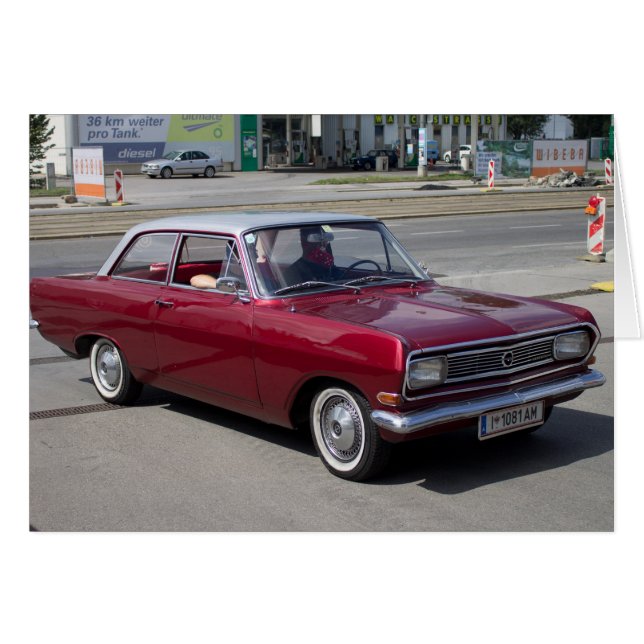 Cartão Opel Rekord 1900 (Frente Horizontal)
