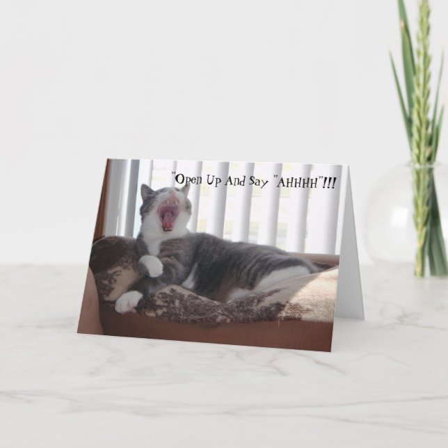 Cartão "Open Up And Say "AHHHH"!!! (Frente)