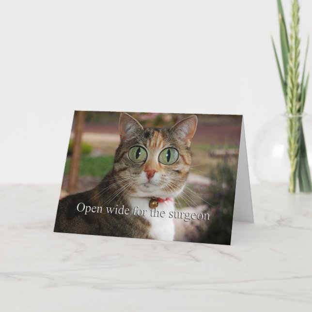 Cartão Open wide for the surgeon - Eye Surgery (Frente)