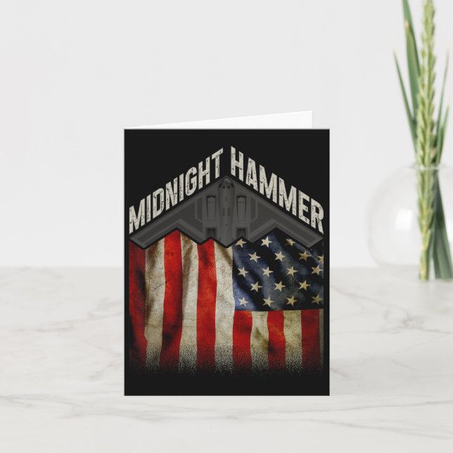 Cartão Operação Meia-Noite Hammer - Bandeira dos Estados  (Frente)
